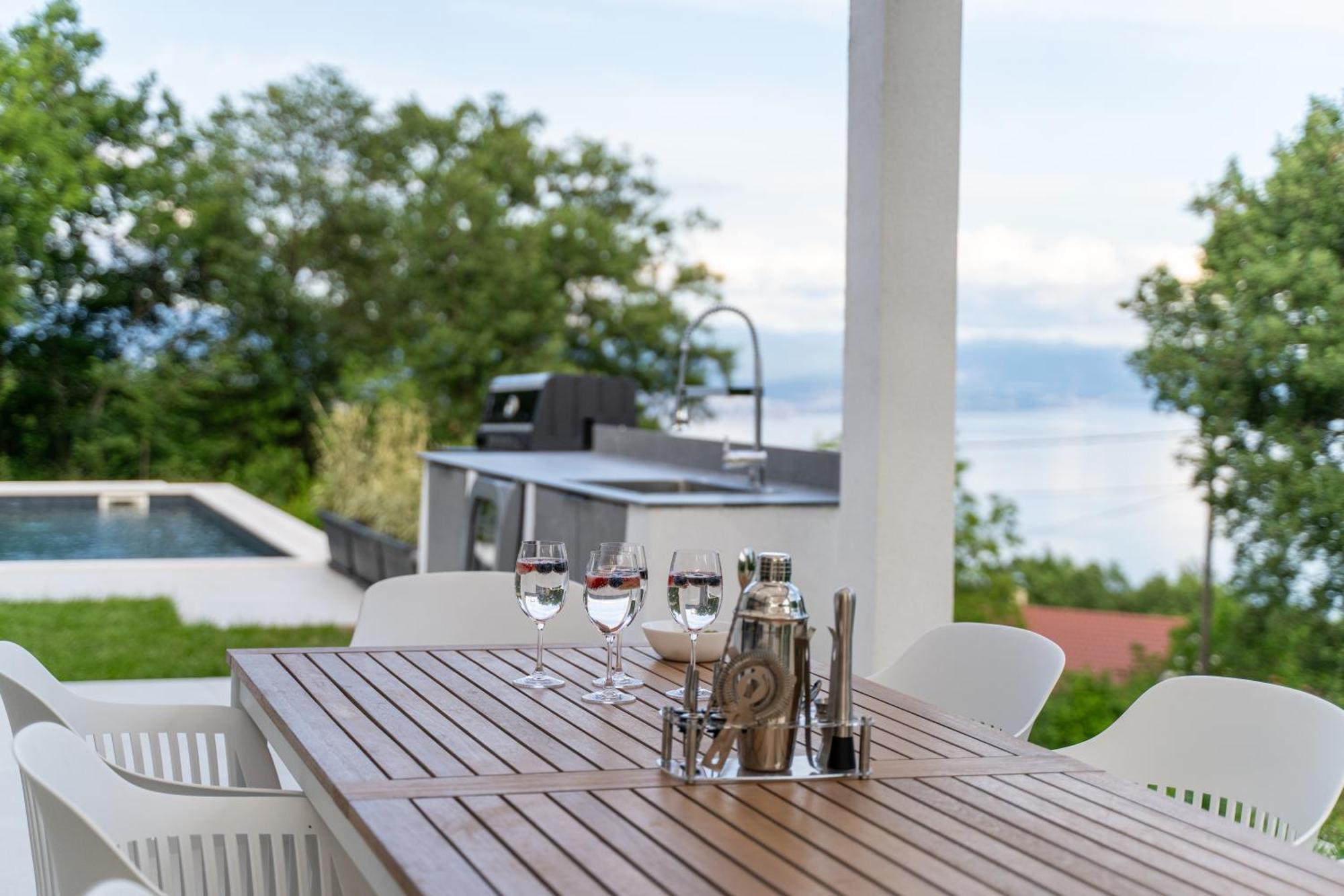 Mare&monti In Opatija, Pool, Ev Station, Sea View, Bbq