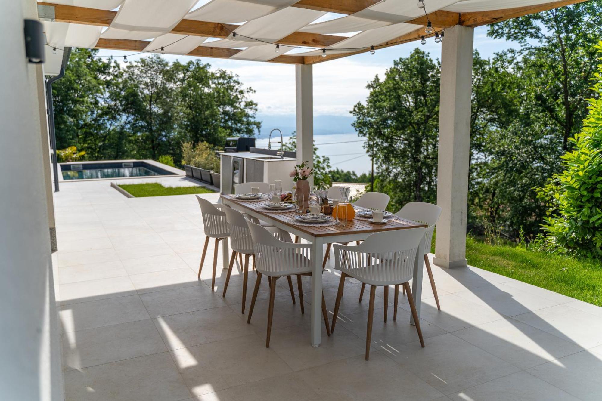 Vila Mare&monti In Opatija, Pool, Ev Station, Sea View, Bbq